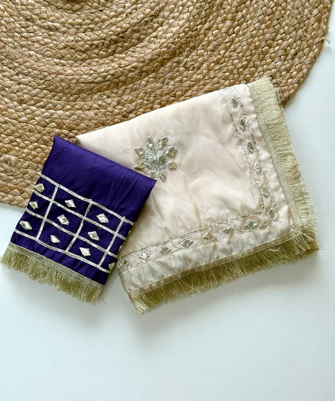 Ynf Chinon KESH538 1230 Sarees Wholesale Designer Sarees Gota Patti Sarees Lace Border Sarees Manufacturer- Kapda Export