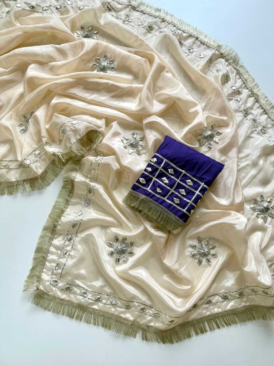 Ynf Chinon KESH538 1230 Sarees Wholesale Designer Sarees Gota Patti Sarees Lace Border Sarees Manufacturer- Kapda Export