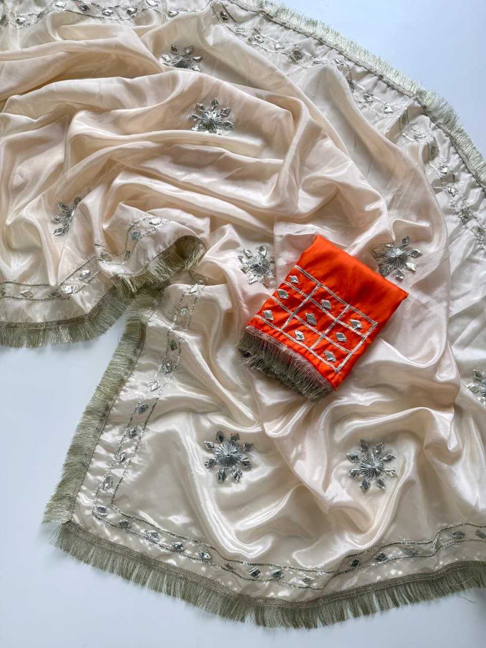 Ynf Chinon KESH538 1230 Sarees Wholesale Designer Sarees Gota Patti Sarees Lace Border Sarees Manufacturer- Kapda Export