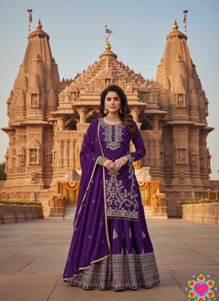 Ynf Chinon KESH550 333 Lehengas Wholesale Traditional Lehenga Embroidered Lehenga Sequins Lehenga Manufacturer- Kapda Export