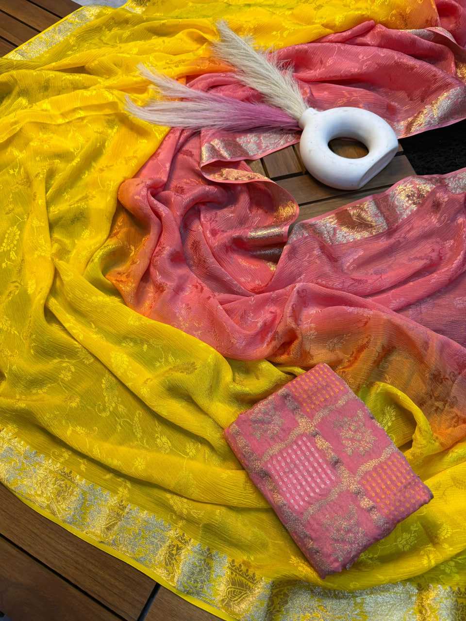 Ynf Chinon KESH676 110 Sarees Festive Collections Wholesale Party Wear Sarees Viscose Saree Sarees With Blouse Manufacturer- Kapda Export