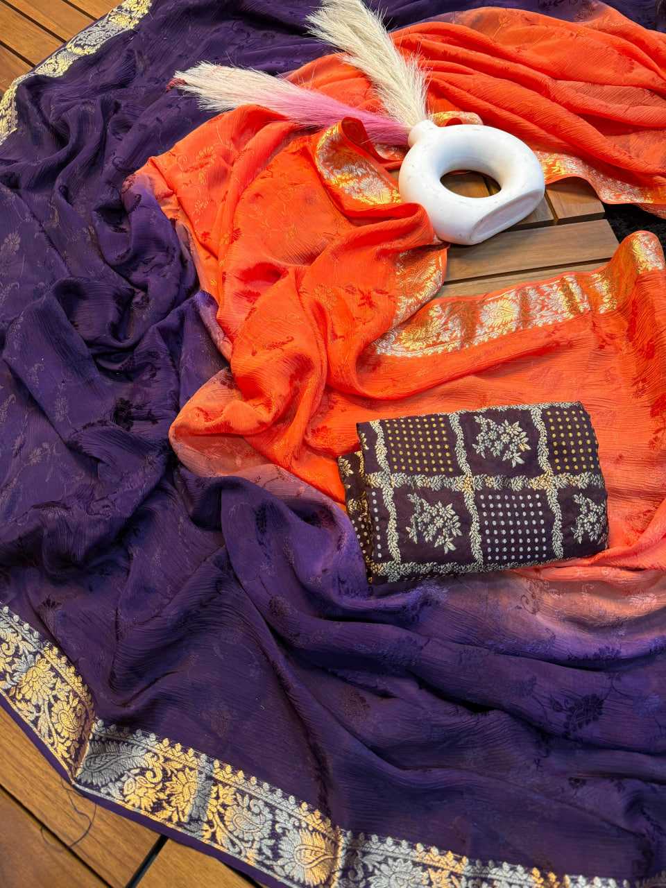 Ynf Chinon KESH676 110 Sarees Festive Collections Wholesale Party Wear Sarees Viscose Saree Sarees With Blouse Manufacturer- Kapda Export