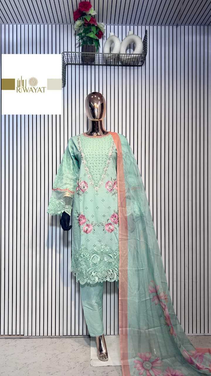 Ynf Cotton Cambric KESH557 RIWAYAT 019 Suits & Dresses Islamic Clothing Festive Collections Wholesale Pakistani Suits Cotton Suits Eid Collections Manufacturer- Kapda Export