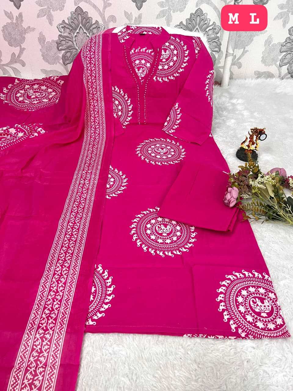 Ynf Cotton Cambric KESH594 Ojasvi Kurti Wholesale Designer Kurtis Cotton Kurtis Handloom Kurtis Manufacturer- Kapda Export