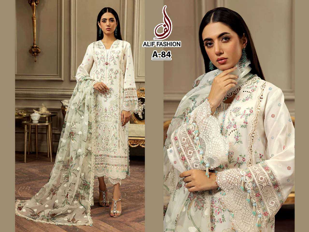 Ynf Cotton Cambric KESH677 ALIF MARYAM VOL 1 Suits & Dresses Wholesale Embroidery Suits Cotton Suits Designer Suits Manufacturer- Kapda Export