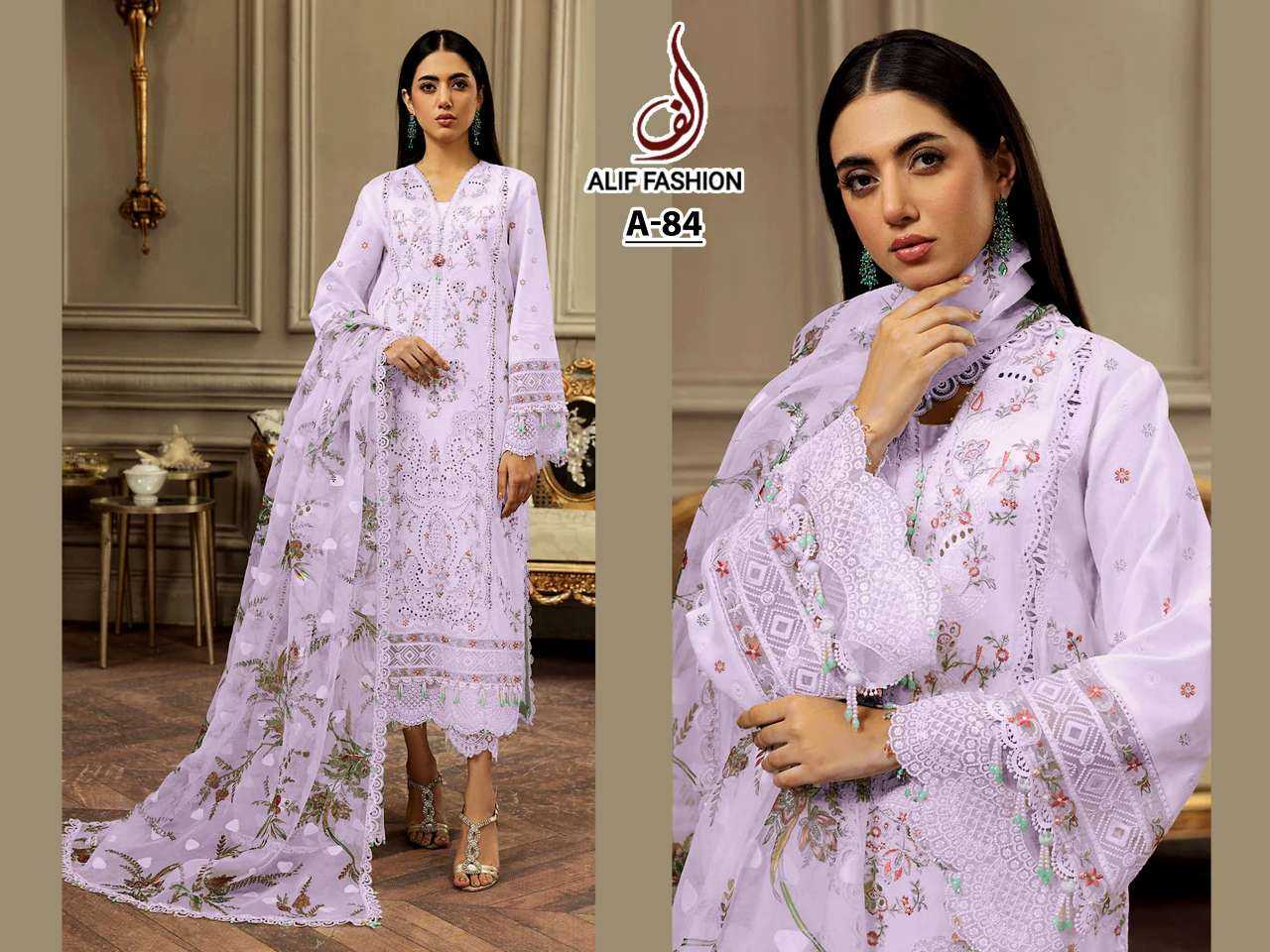Ynf Cotton Cambric KESH677 ALIF MARYAM VOL 1 Suits & Dresses Wholesale Embroidery Suits Cotton Suits Designer Suits Manufacturer- Kapda Export