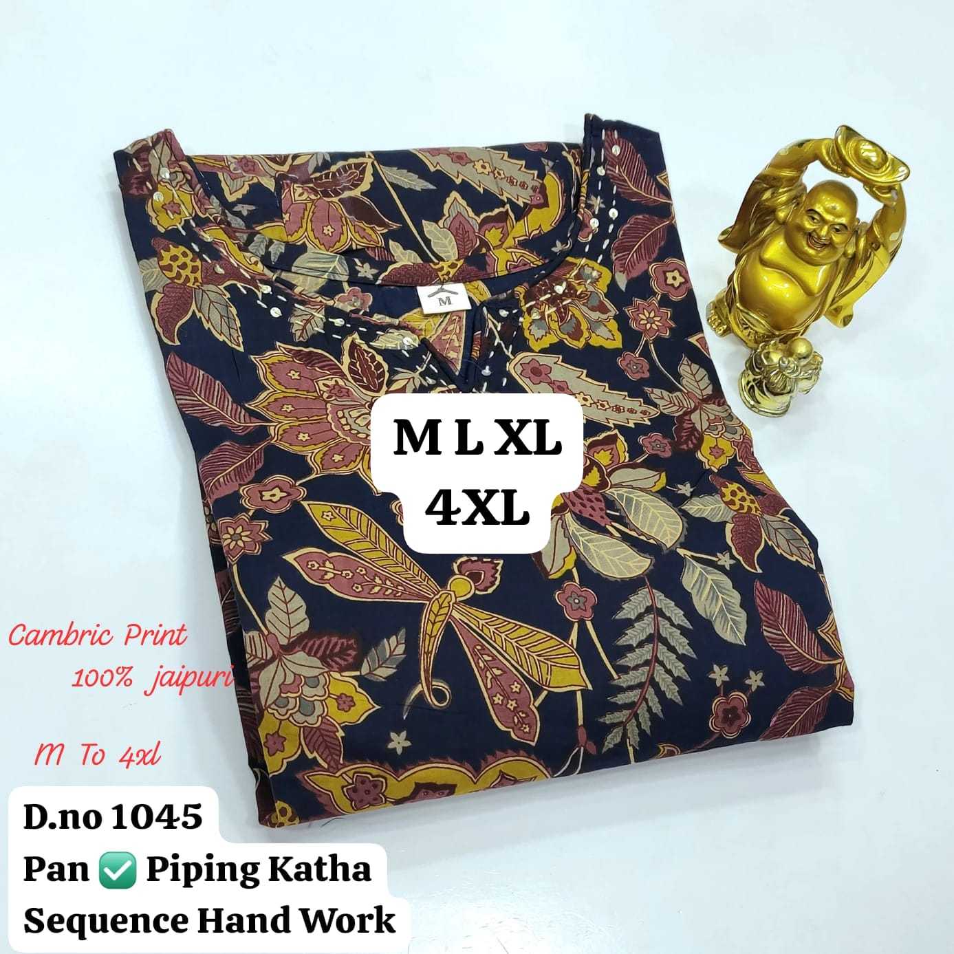 Ynf Cotton Cambric KESH720 Aafreenah Kurti Plus Size Collections Wholesale Designer Kurtis Printed Kurtis Cotton Kurtis Manufacturer- Kapda Export