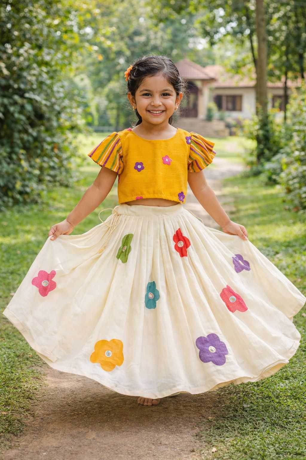 Ynf Cotton KESH249 2131 Kids Wear Wholesale Kids Lehenga Kids Lehenga Choli Baby Girl Lehenga Manufacturer- Kapda Export