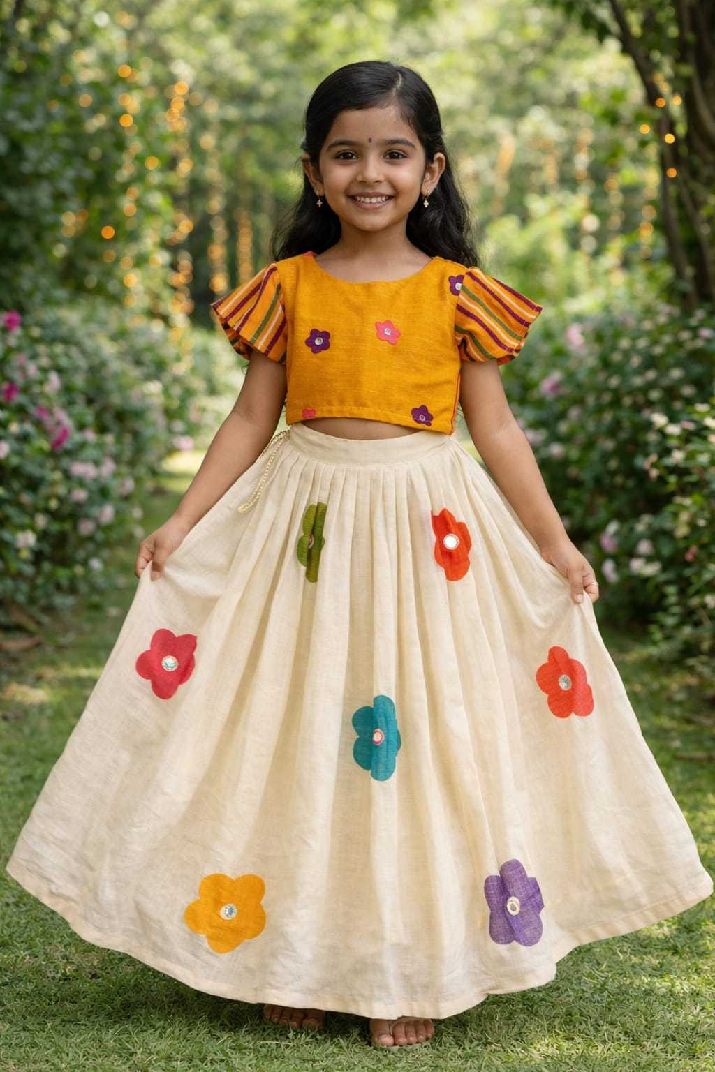 Ynf Cotton KESH249 2131 Kids Wear Wholesale Kids Lehenga Kids Lehenga Choli Baby Girl Lehenga Manufacturer- Kapda Export