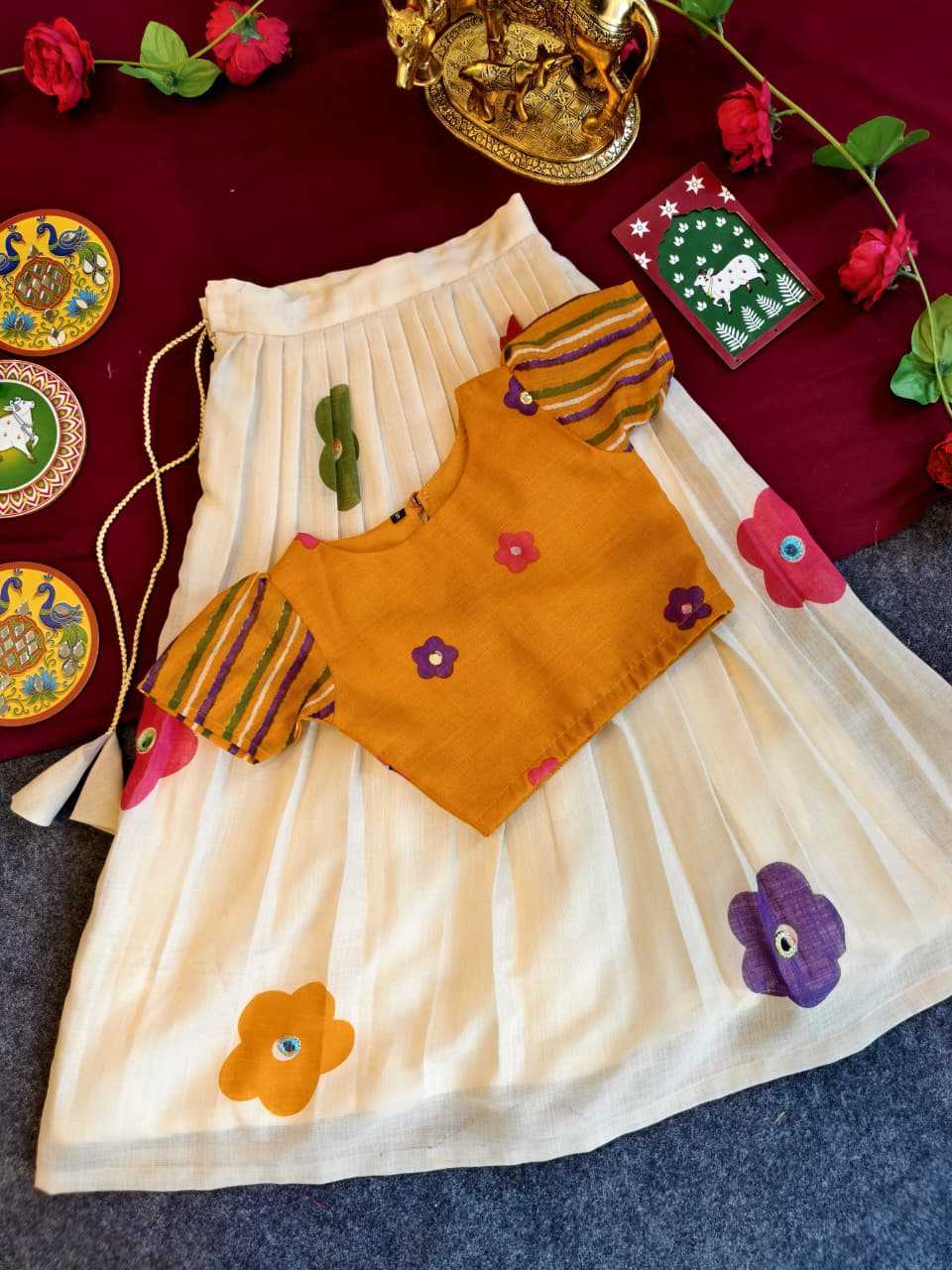 Ynf Cotton KESH249 2131 Kids Wear Wholesale Kids Lehenga Kids Lehenga Choli Baby Girl Lehenga Manufacturer- Kapda Export