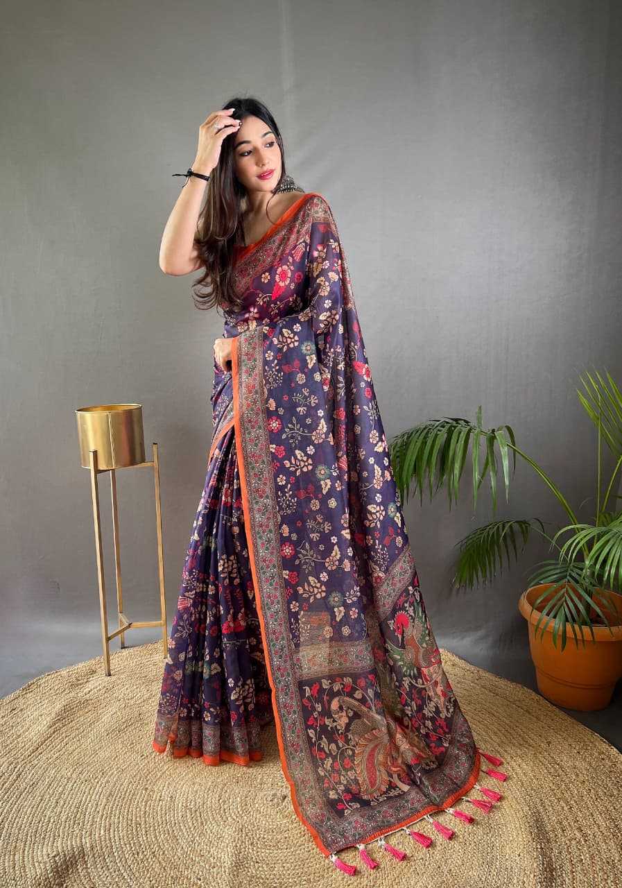 Ynf Cotton KESH249 Raksha Sarees Wholesale Printed Sarees Kalamkari Sarees Cotton Sarees Manufacturer- Kapda Export