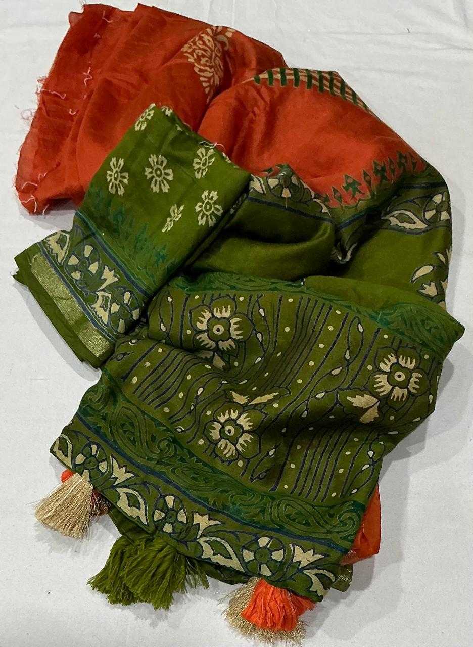 Ynf Cotton KESH433 701 magic ajrakh Sarees Wholesale Ajrakh Sarees Zari Border Sarees Cotton Sarees Manufacturer- Kapda Export