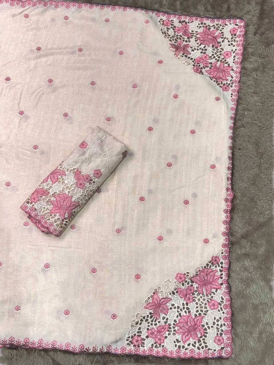 Ynf Cotton KESH501 Soundarya Sarees Wholesale Embroidered Sarees Cutwork Saree Cotton Sarees Manufacturer- Kapda Export