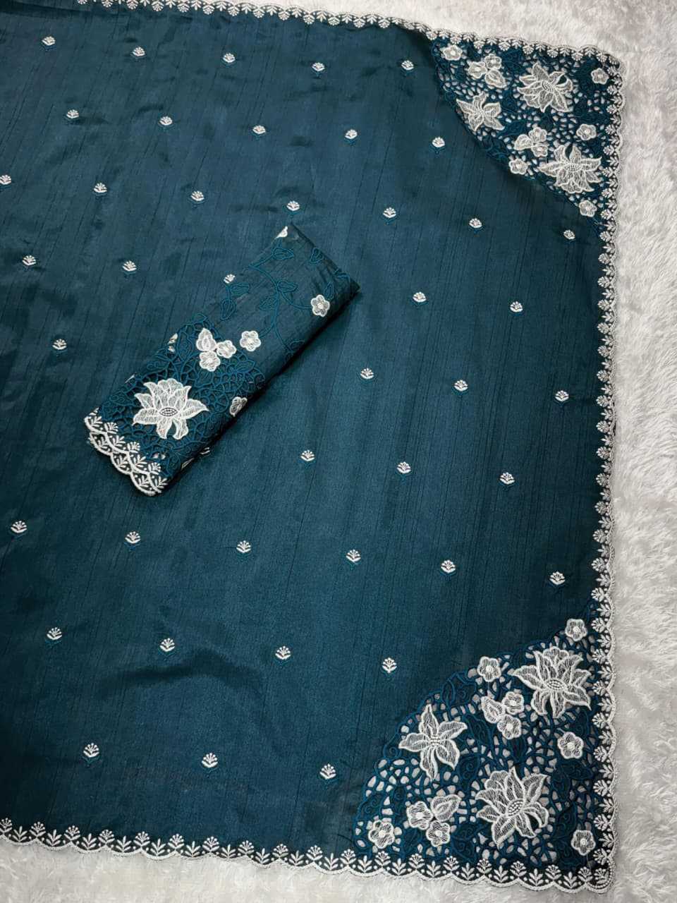 Ynf Cotton KESH501 Soundarya Sarees Wholesale Embroidered Sarees Cutwork Saree Cotton Sarees Manufacturer- Kapda Export