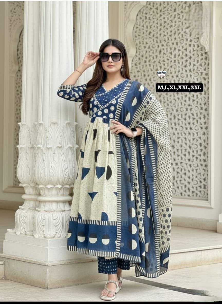 Ynf Cotton KESH536 Fastive Kurti Wholesale Designer Kurtis Anarkali Kurtis Embroidered Kurtis Manufacturer- Kapda Export