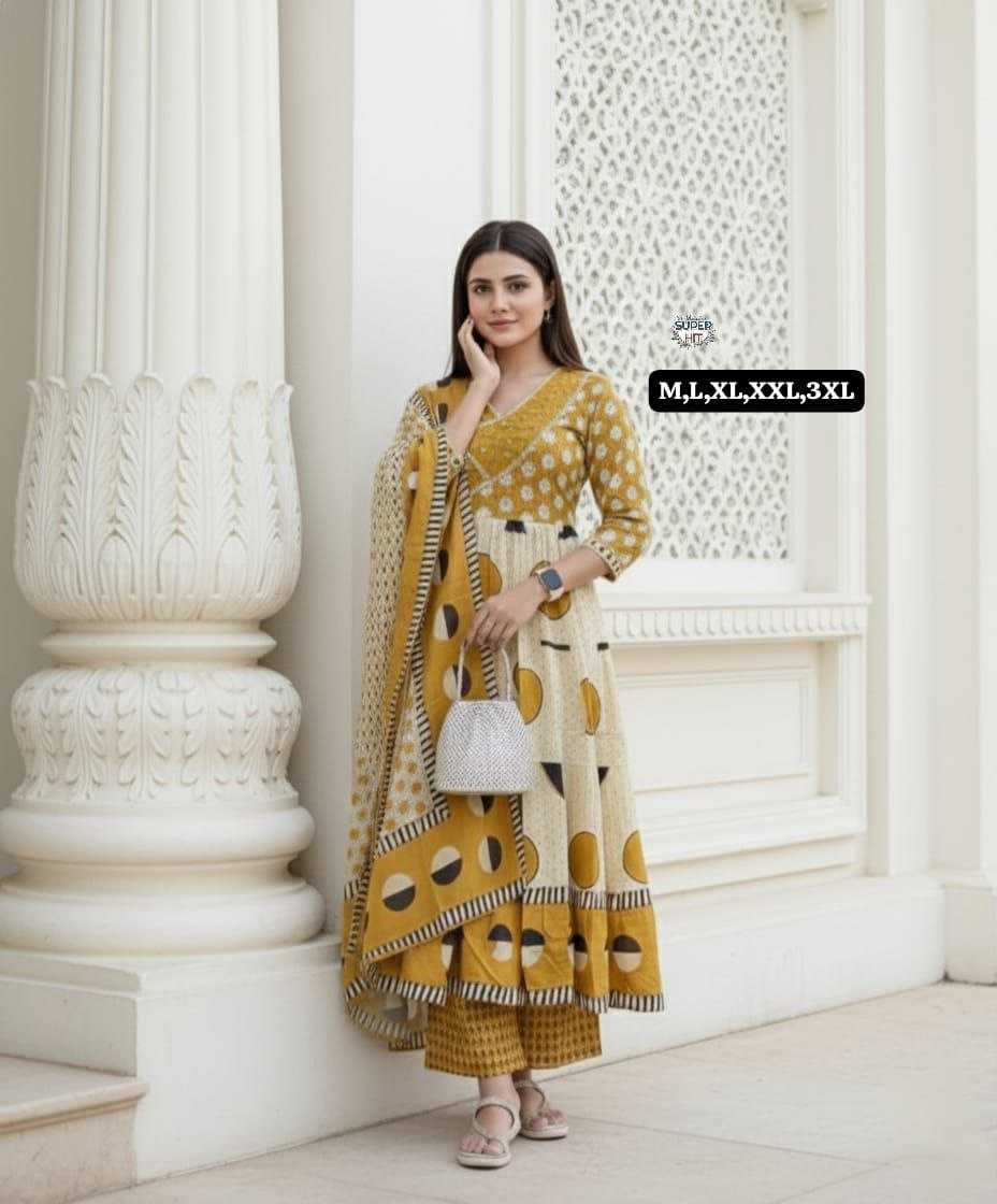 Ynf Cotton KESH536 Fastive Kurti Wholesale Designer Kurtis Anarkali Kurtis Embroidered Kurtis Manufacturer- Kapda Export