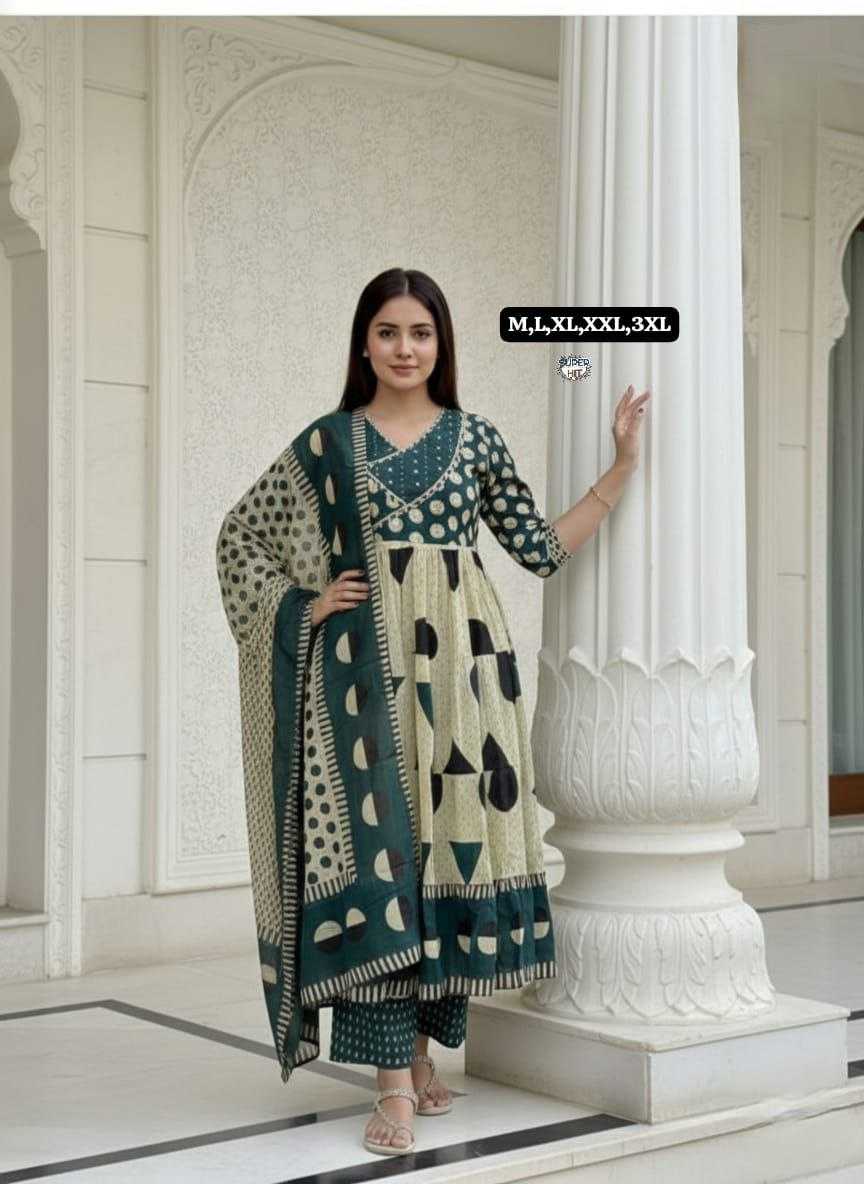 Ynf Cotton KESH536 Fastive Kurti Wholesale Designer Kurtis Anarkali Kurtis Embroidered Kurtis Manufacturer- Kapda Export