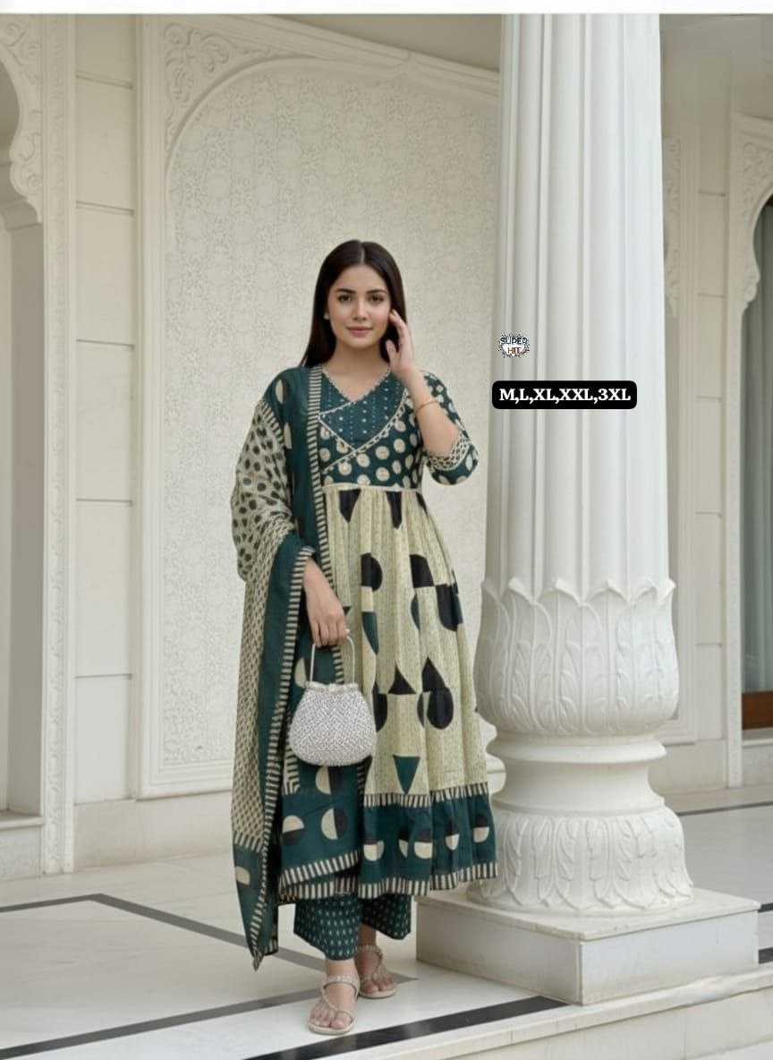 Ynf Cotton KESH536 Fastive Kurti Wholesale Designer Kurtis Anarkali Kurtis Embroidered Kurtis Manufacturer- Kapda Export