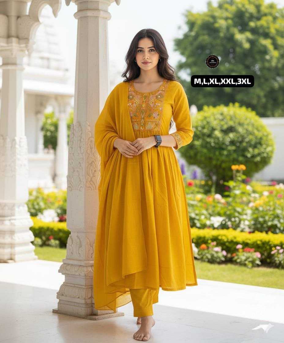 Ynf Cotton KESH536 OFFER Kurti Wholesale Cotton Kurtis Embroidered Kurtis Full Sleeve Kurti Manufacturer- Kapda Export