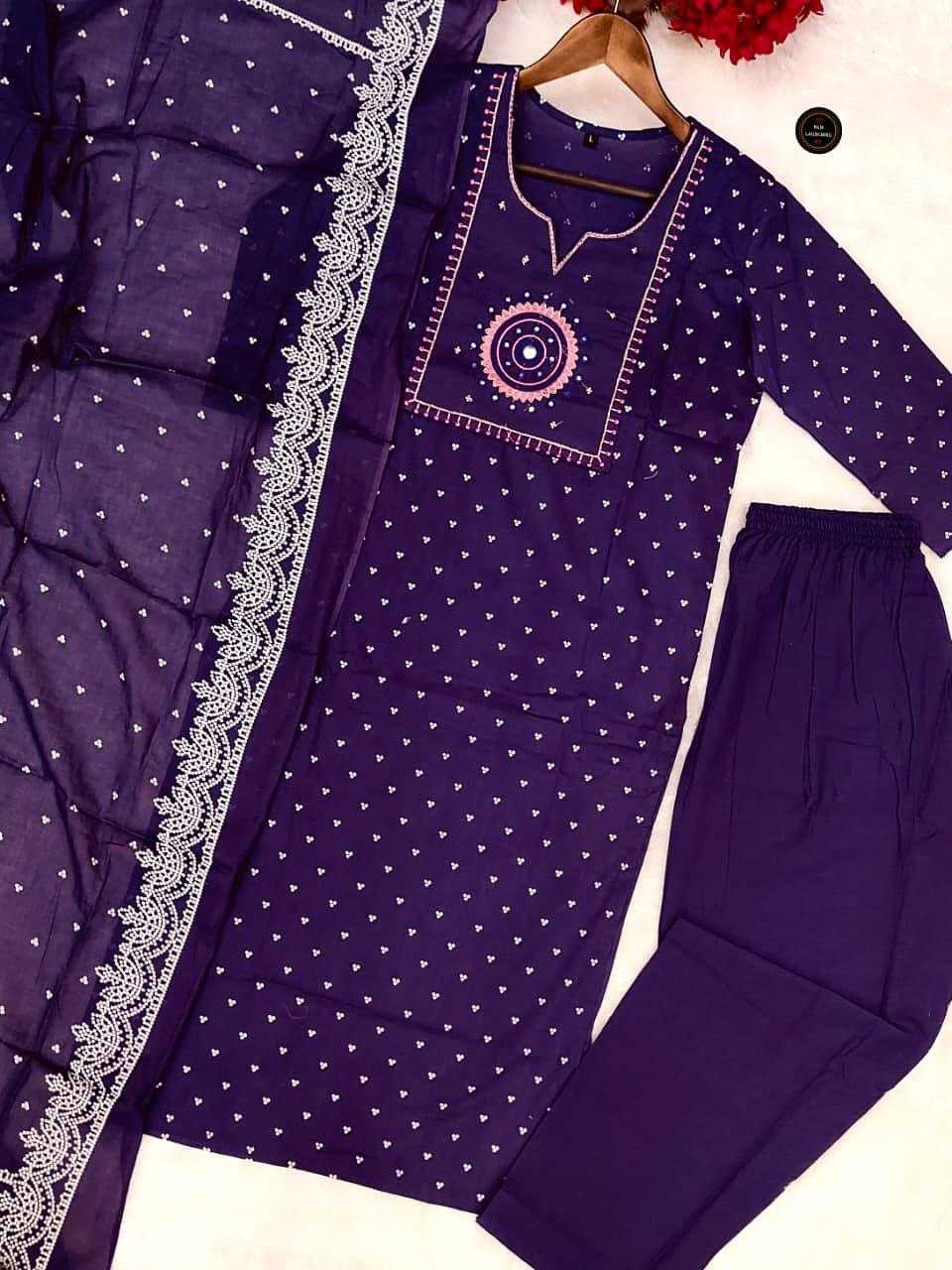 Ynf Cotton KESH536 OFFER Kurti Wholesale Cotton Kurtis Embroidered Kurtis Full Sleeve Kurti Manufacturer- Kapda Export