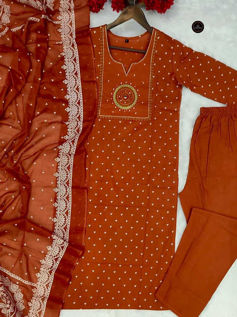 Ynf Cotton KESH536 OFFER Kurti Wholesale Cotton Kurtis Embroidered Kurtis Full Sleeve Kurti Manufacturer- Kapda Export