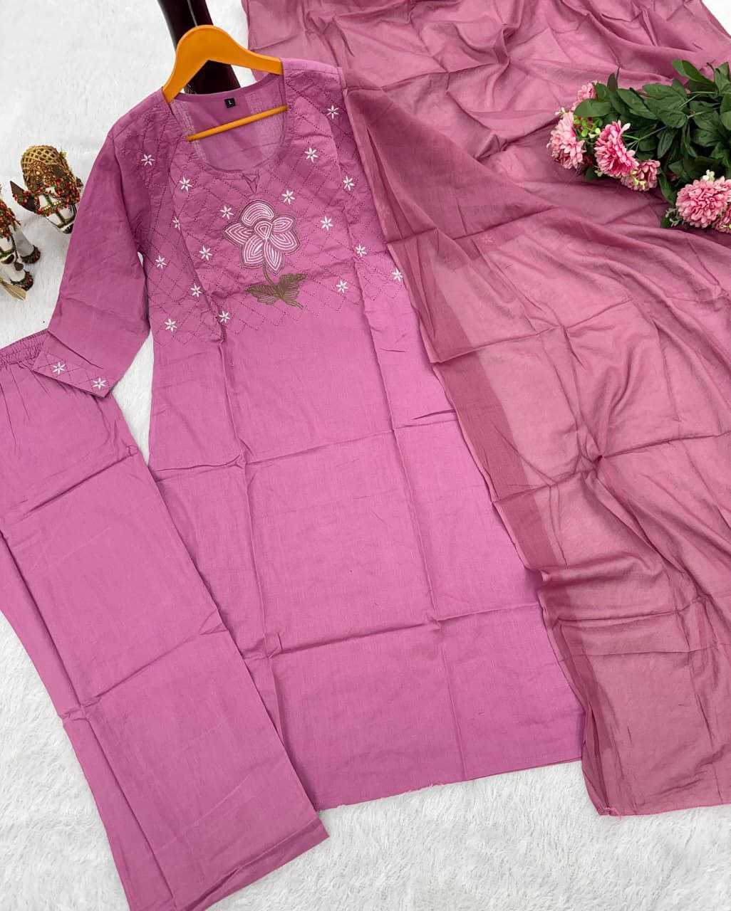 Ynf Cotton KESH536 OFFER Kurti Wholesale Cotton Kurtis Embroidered Kurtis Full Sleeve Kurti Manufacturer- Kapda Export