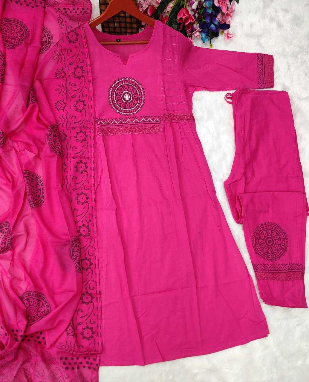 Ynf Cotton KESH536 OFFER Kurti Wholesale Cotton Kurtis Embroidered Kurtis Full Sleeve Kurti Manufacturer- Kapda Export