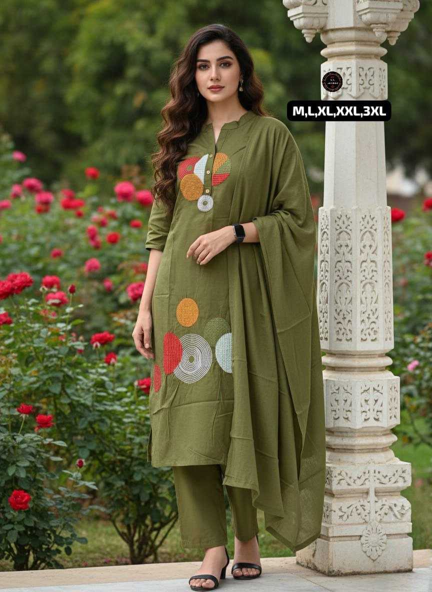 Ynf Cotton KESH536 OFFER Kurti Wholesale Cotton Kurtis Embroidered Kurtis Full Sleeve Kurti Manufacturer- Kapda Export