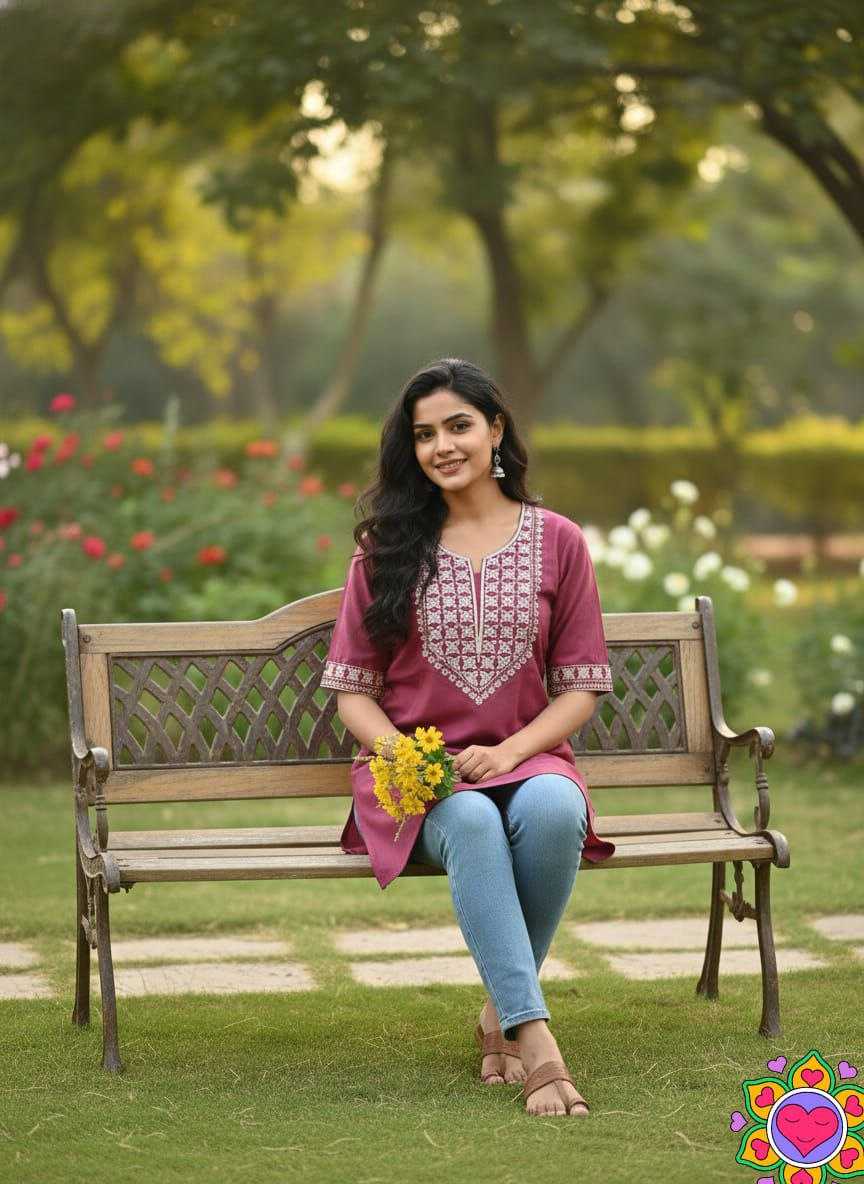 Ynf Cotton KESH550 325 Kurti Wholesale Designer Kurtis Embroidered Kurtis Tunic Kurti Manufacturer- Kapda Export