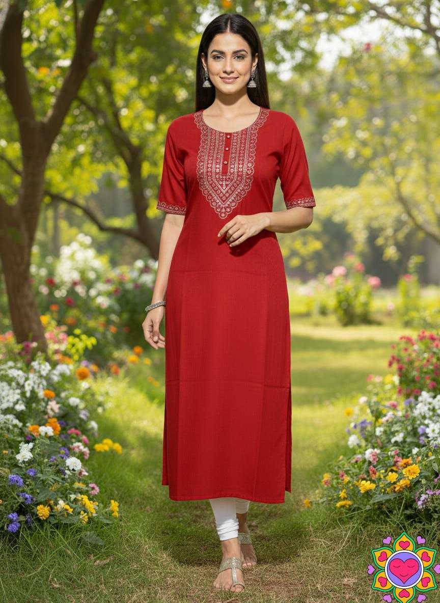 Ynf Cotton KESH550 326 Kurti Wholesale Party Wear Kurtis Fancy Kurti Embroidered Kurtis Manufacturer- Kapda Export
