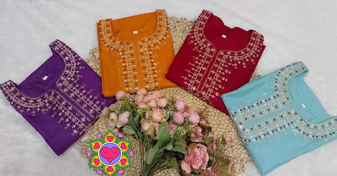 Ynf Cotton KESH550 331 Kurti Wholesale Designer Kurtis Printed Kurtis Embroidered Kurtis Manufacturer- Kapda Export