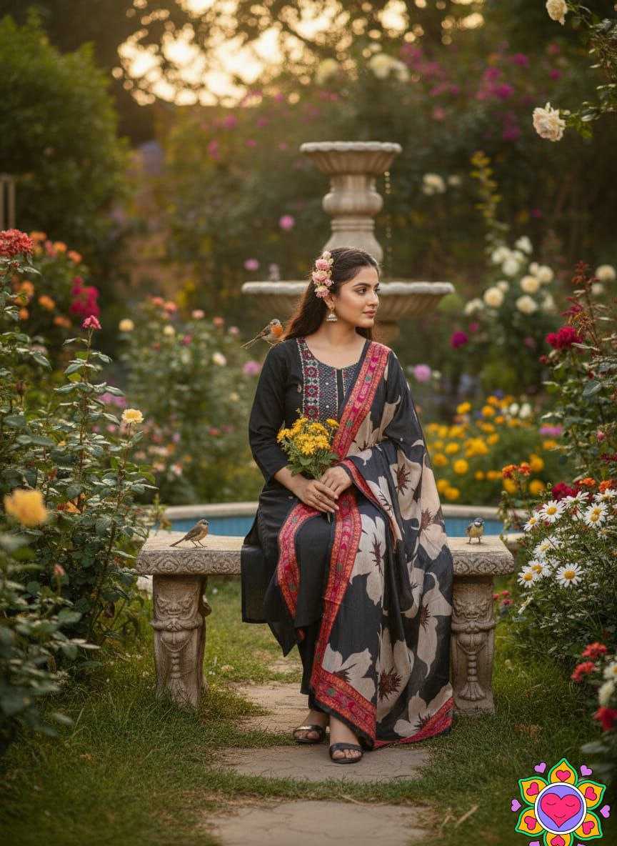 Ynf Cotton KESH550 334 Kurti Wholesale Printed Kurtis Cotton Kurtis Embroidered Kurtis Manufacturer- Kapda Export