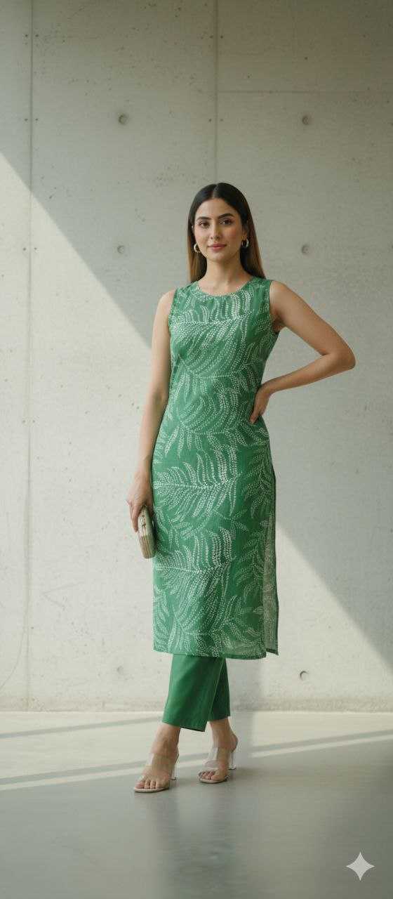 Ynf Cotton KESH552 144 Kurti Wholesale Printed Kurtis Cotton Kurtis Sleeveless Kurtis Manufacturer- Kapda Export