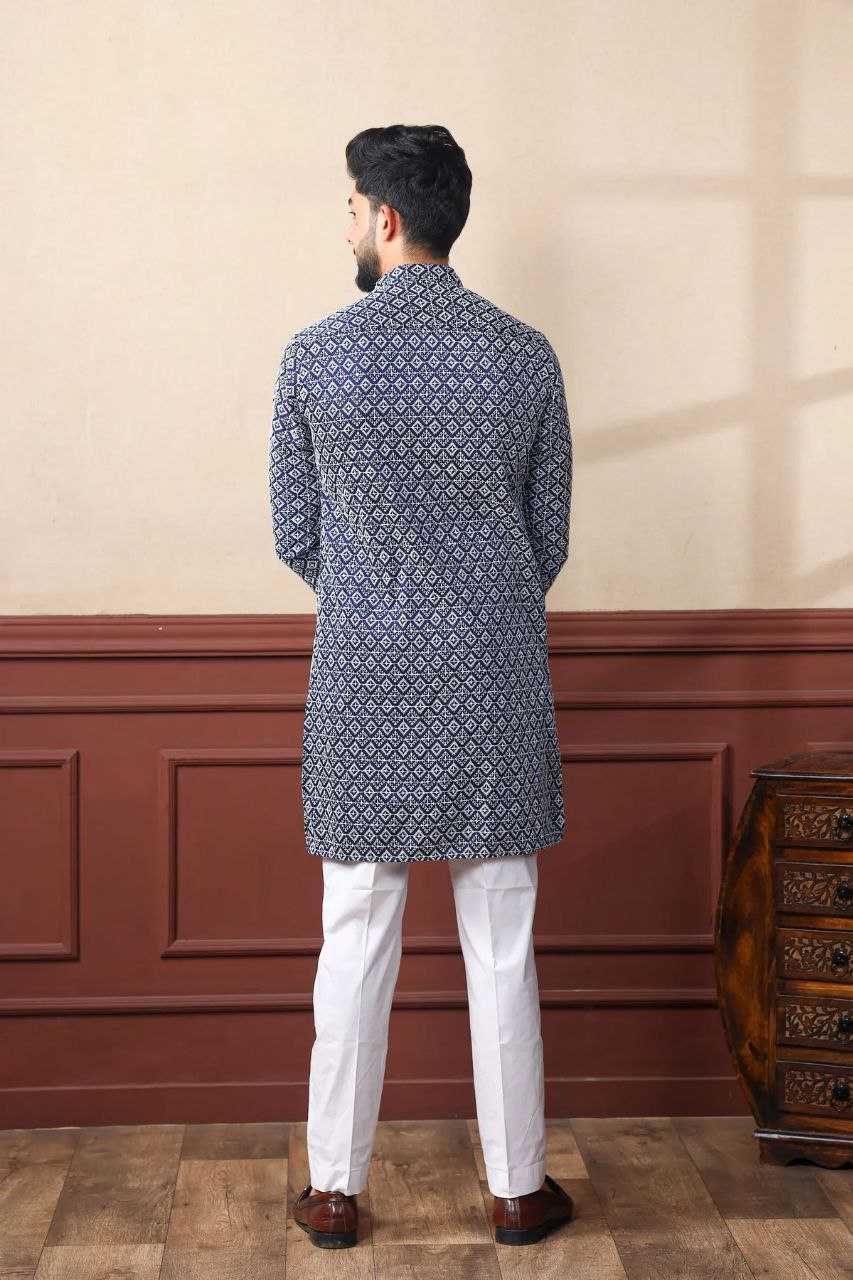 Ynf Cotton KESH552 148 Mens Wear Wholesale Mens Kurtas Men Wedding kurta Embroidered Kurta Pajama Manufacturer- Kapda Export