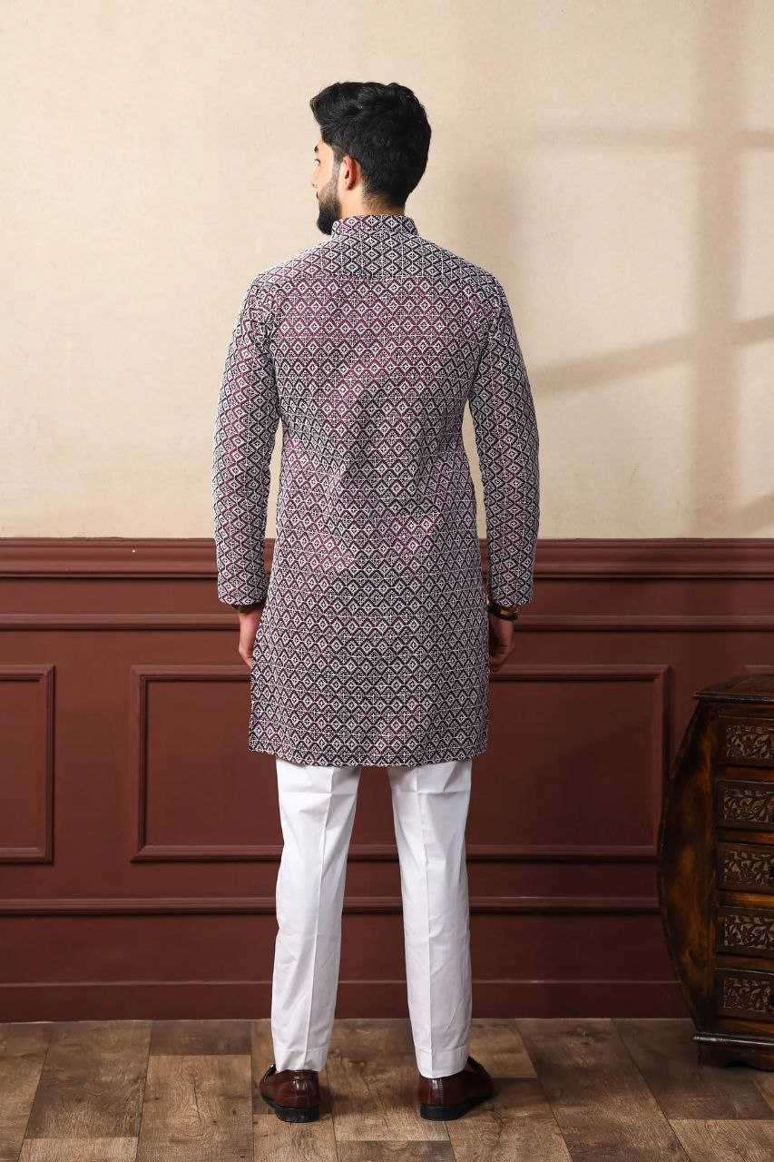 Ynf Cotton KESH552 148 Mens Wear Wholesale Mens Kurtas Men Wedding kurta Embroidered Kurta Pajama Manufacturer- Kapda Export