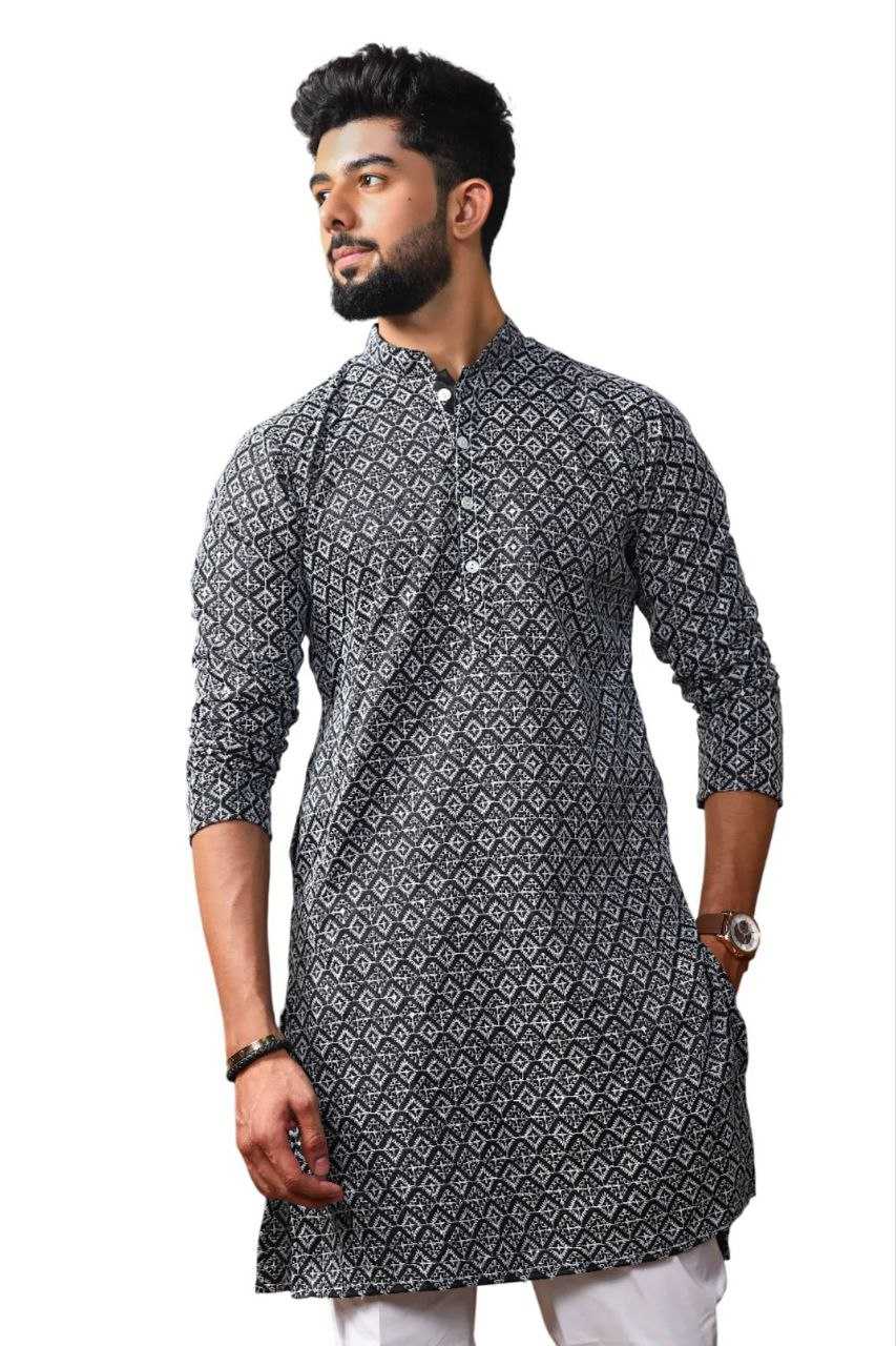 Ynf Cotton KESH552 148 Mens Wear Wholesale Mens Kurtas Men Wedding kurta Embroidered Kurta Pajama Manufacturer- Kapda Export