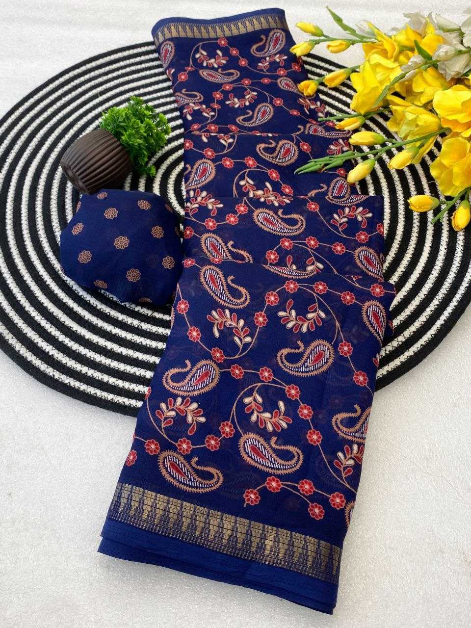 Ynf Cotton KESH554 AMBA Sarees Wholesale Designer Sarees Kalamkari Sarees Zari Border Sarees Manufacturer- Kapda Export