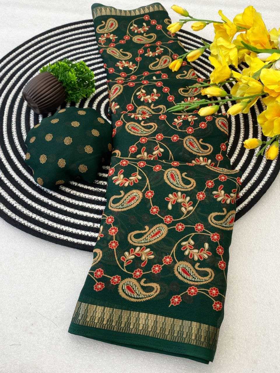 Ynf Cotton KESH554 AMBA Sarees Wholesale Designer Sarees Kalamkari Sarees Zari Border Sarees Manufacturer- Kapda Export