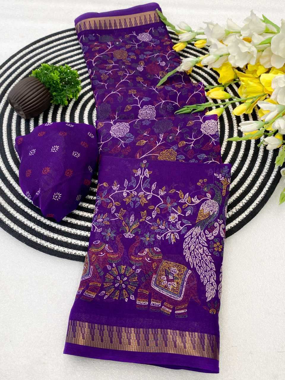 Ynf Cotton KESH554 GAJRAJ Sarees Wholesale Designer Sarees Ajrakh Sarees Kalamkari Sarees Manufacturer- Kapda Export