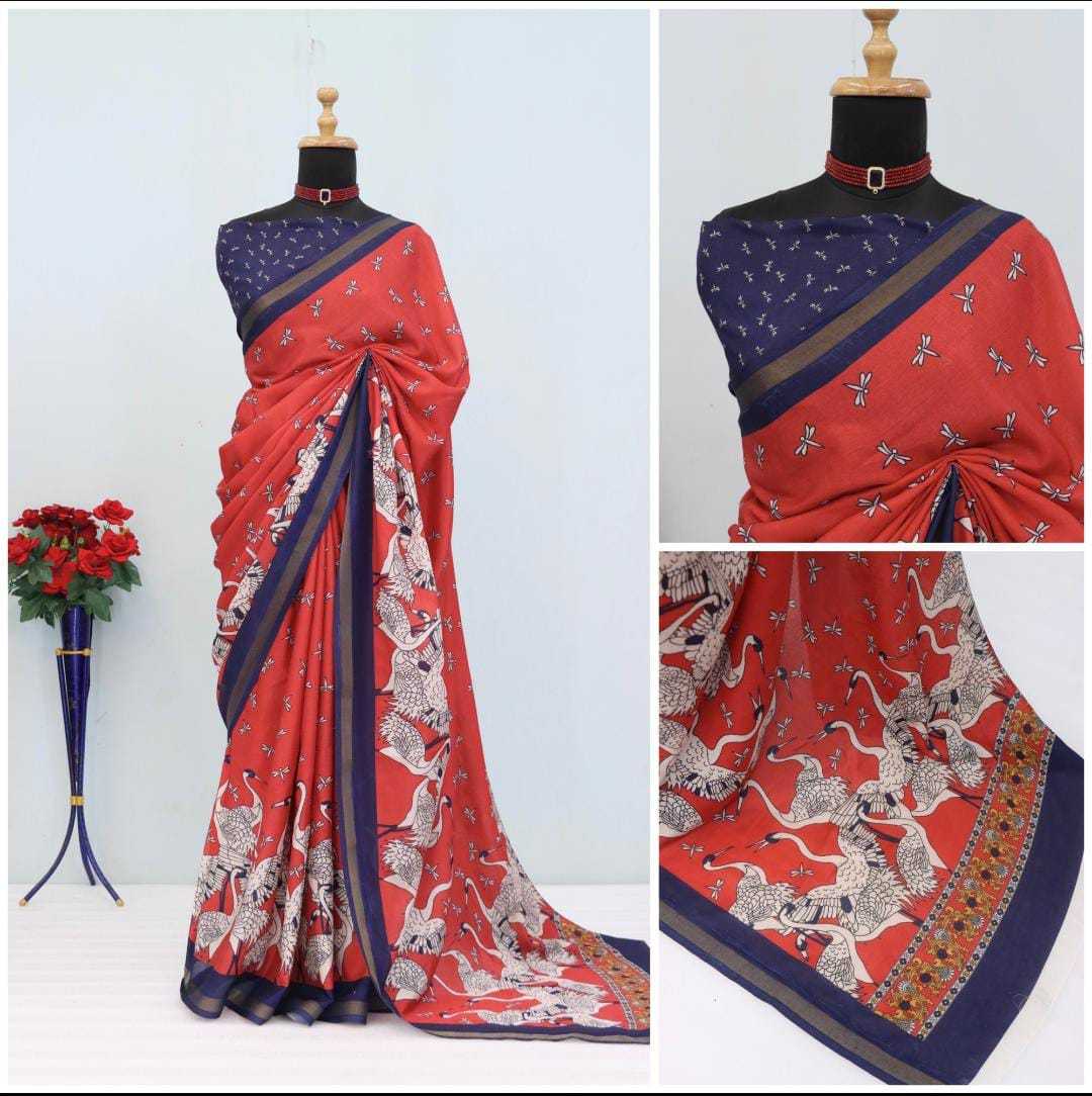 Ynf Cotton KESH575 206 Sarees Festive Collections Wholesale Zari Border Sarees Sarees With Blouse Mulmul Cotton Sarees Manufacturer- Kapda Export