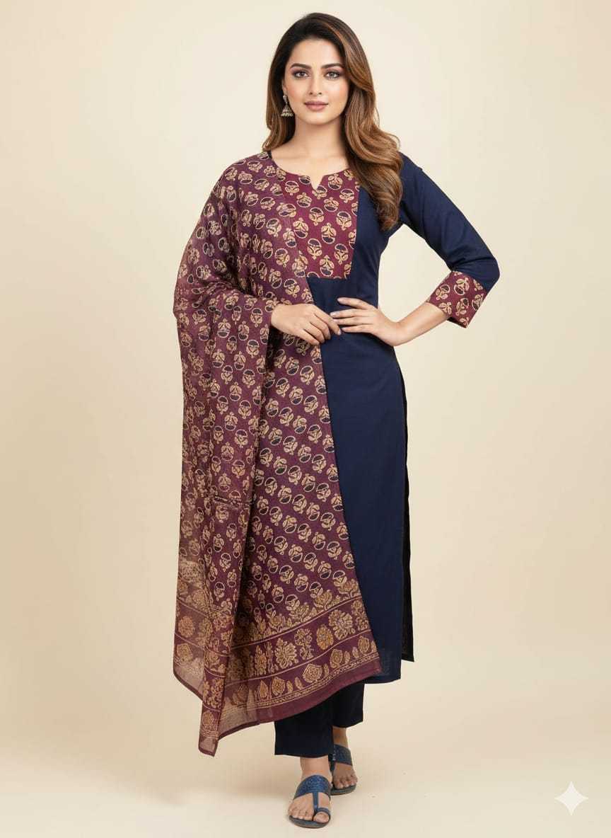 Ynf Cotton KESH585 190 Suits & Dresses Festive Collections Wholesale Printed Suits Cotton Suits Straight Cut Suits Manufacturer- Kapda Export