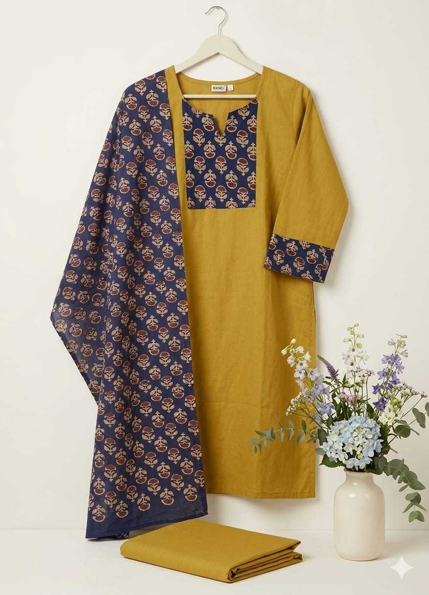 Ynf Cotton KESH585 190 Suits & Dresses Festive Collections Wholesale Printed Suits Cotton Suits Straight Cut Suits Manufacturer- Kapda Export