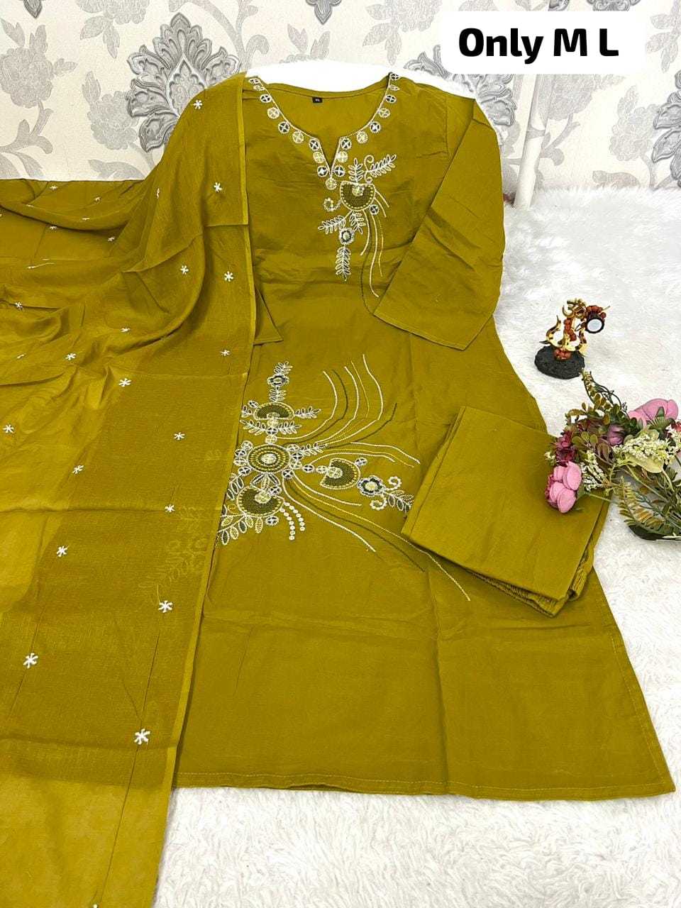 Ynf Cotton KESH594 Anum Kurti Wholesale Designer Kurtis Cotton Kurtis Embroidered Kurtis Manufacturer- Kapda Export