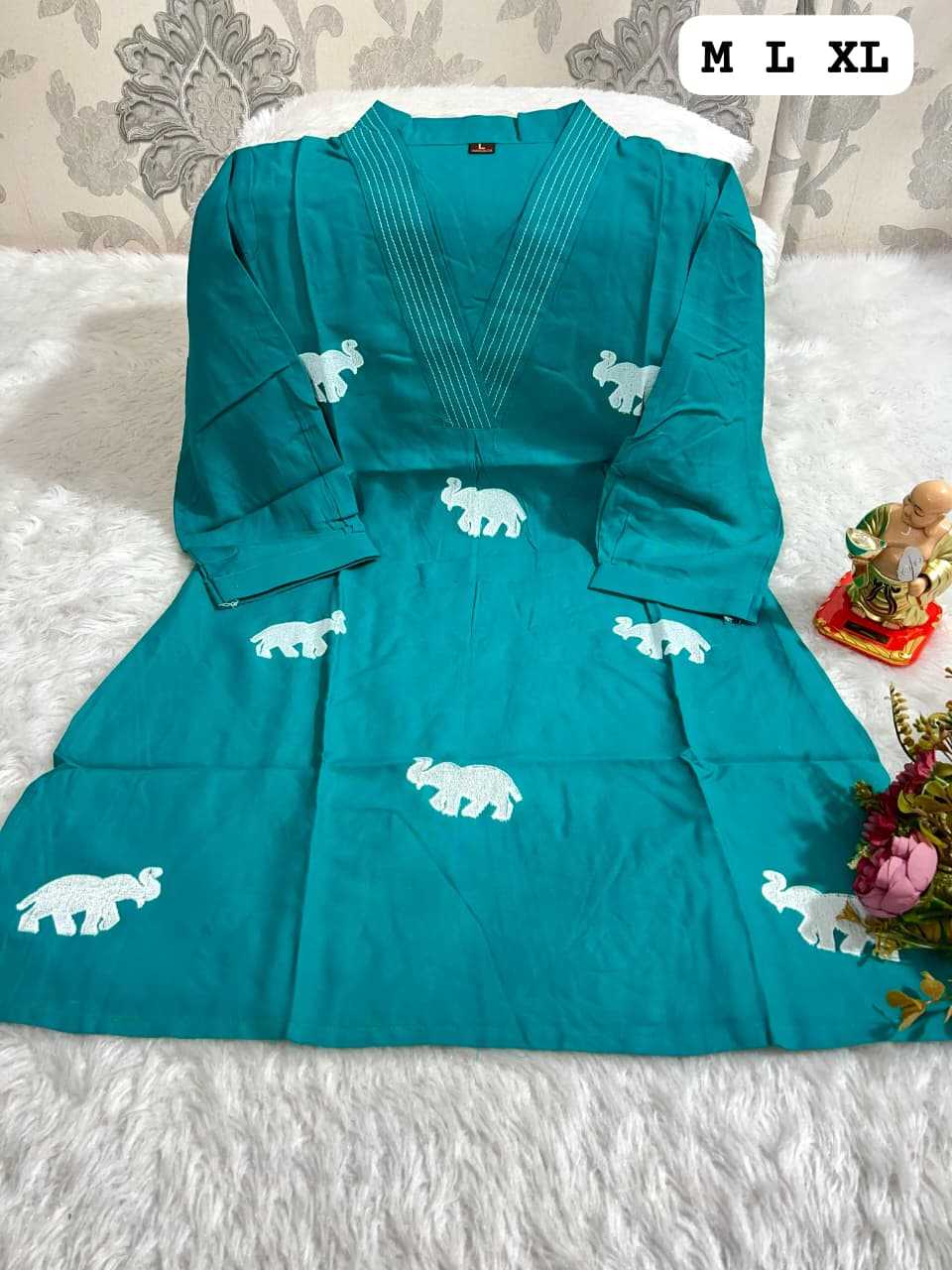 Ynf Cotton KESH594 Anusha Kurti Wholesale Party Wear Kurtis Designer Kurtis Cotton Kurtis Manufacturer- Kapda Export