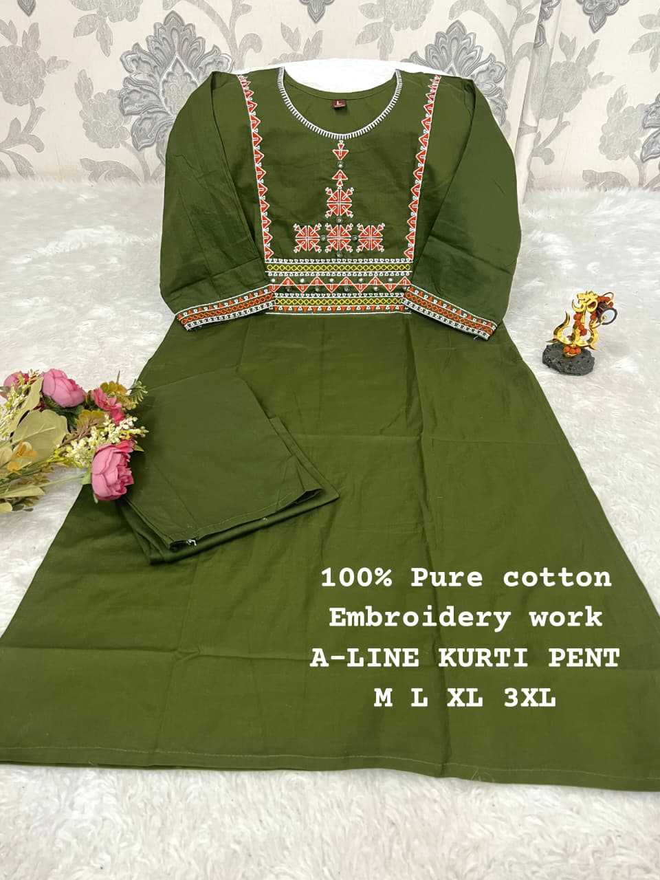 Ynf Cotton KESH594 Ishrat Kurti Wholesale Designer Kurtis Cotton Kurtis Ladies Kurti Manufacturer- Kapda Export