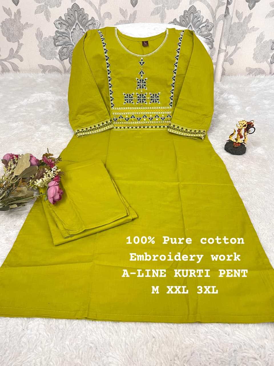 Ynf Cotton KESH594 Ishrat Kurti Wholesale Designer Kurtis Cotton Kurtis Ladies Kurti Manufacturer- Kapda Export