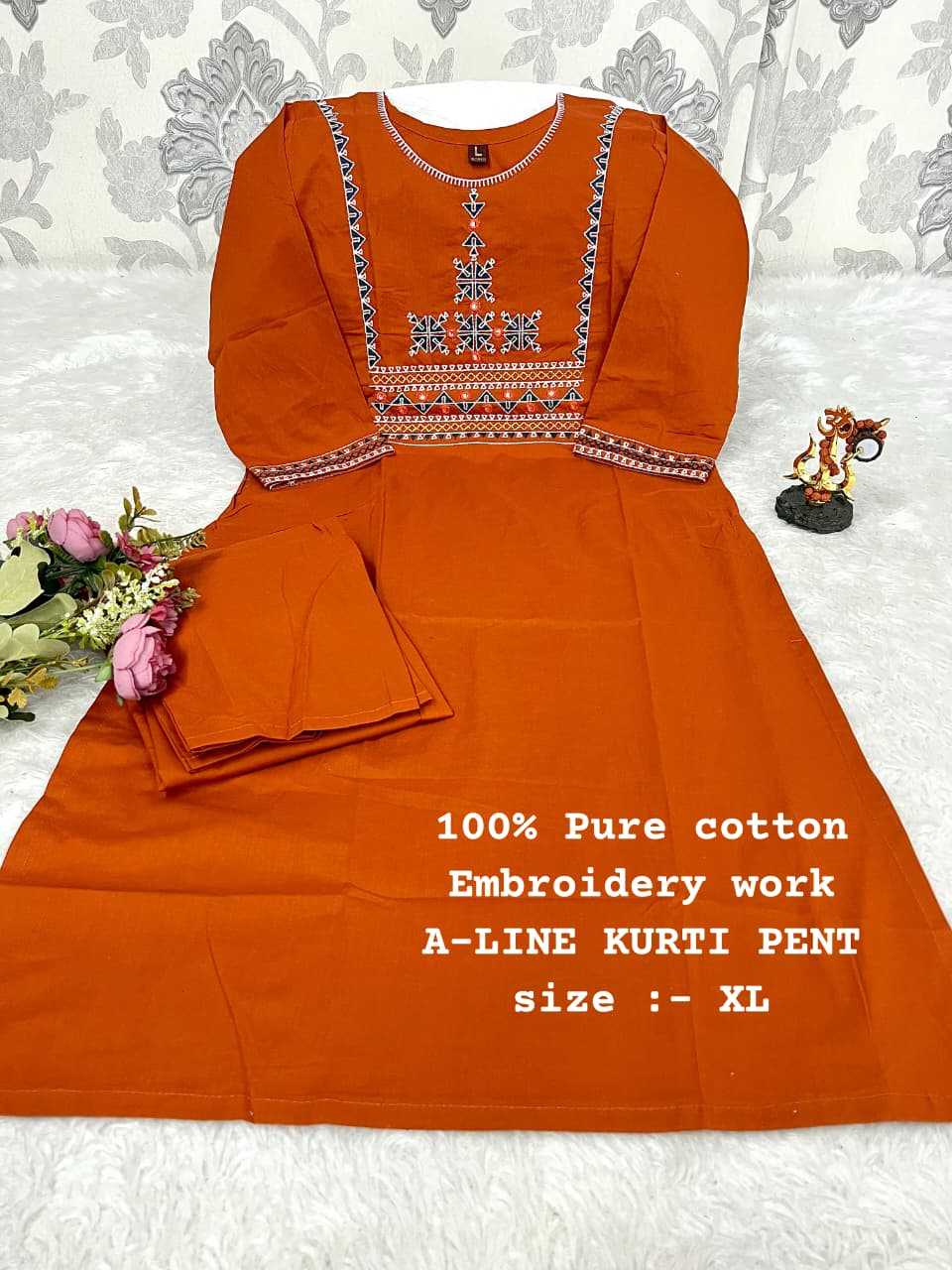 Ynf Cotton KESH594 Ishrat Kurti Wholesale Designer Kurtis Cotton Kurtis Ladies Kurti Manufacturer- Kapda Export