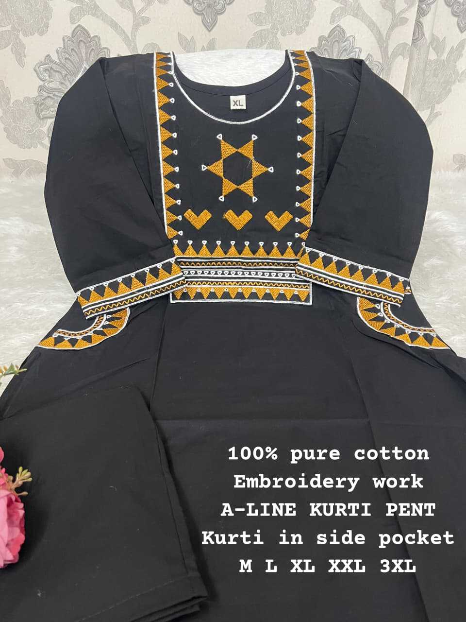 Ynf Cotton KESH594 Shabnam Kurti Plus Size Collections Wholesale Cotton Kurtis Kurti With Palazzo Kurti With Pants Manufacturer- Kapda Export