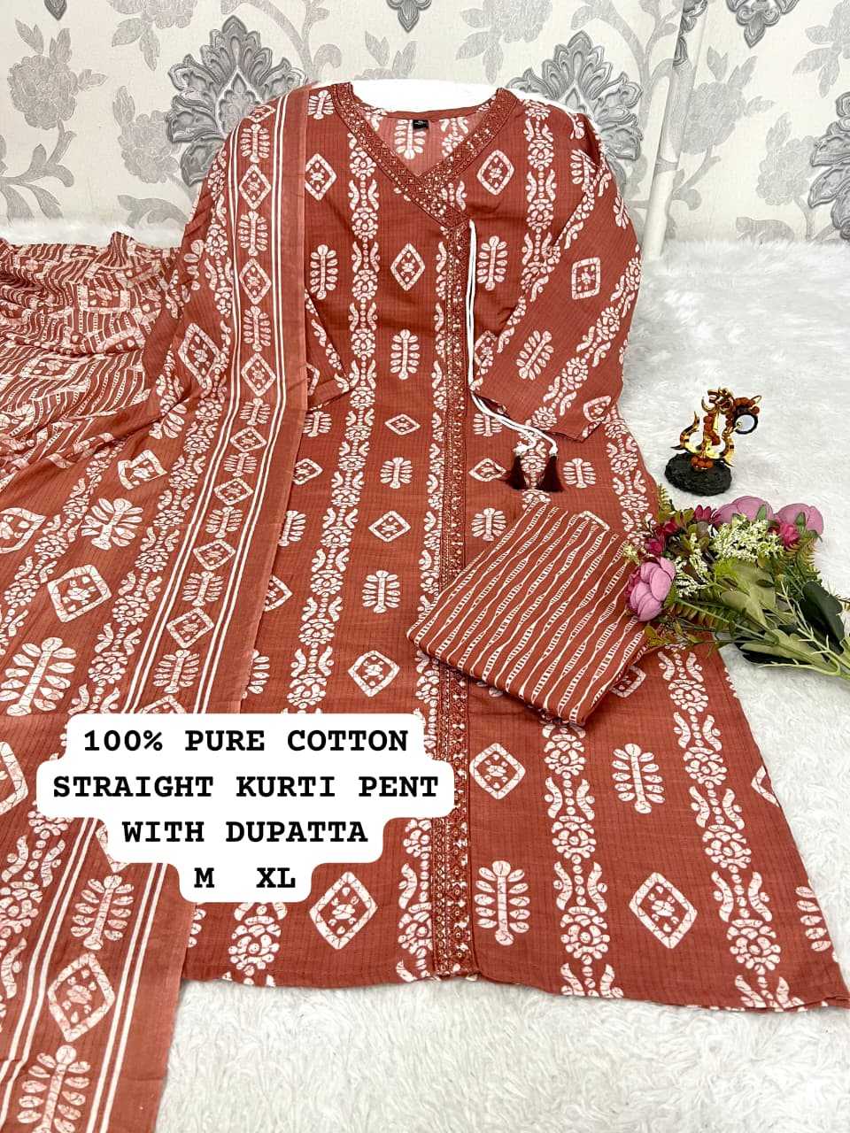 Ynf Cotton KESH594 Tabeer Kurti Wholesale Designer Kurtis Cotton Kurtis Kurti With Pants Manufacturer- Kapda Export