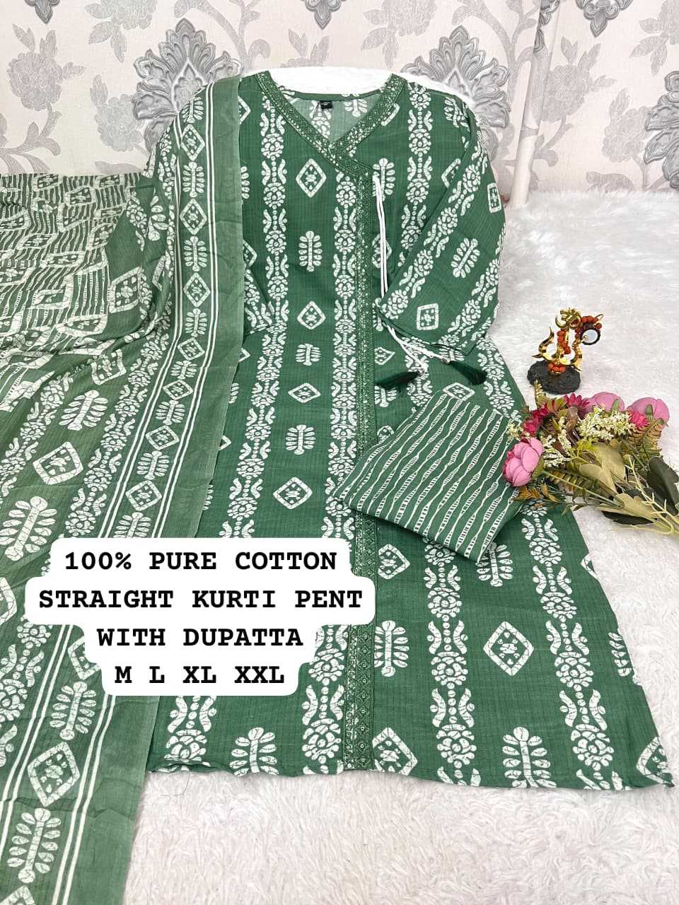 Ynf Cotton KESH594 Tabeer Kurti Wholesale Designer Kurtis Cotton Kurtis Kurti With Pants Manufacturer- Kapda Export